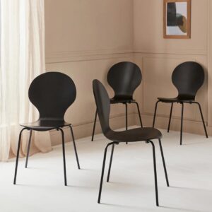 Naomi Retro Chair Black