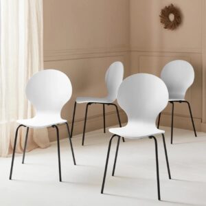 Naomi Retro Chair White